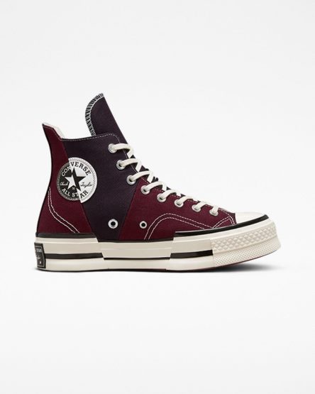 Pánské Boty Vysoké Converse Chuck 70 Plus Tmavě Červené Černé | CZ GNBL70